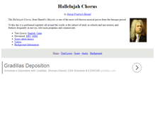Tablet Screenshot of hallelujah-chorus.com